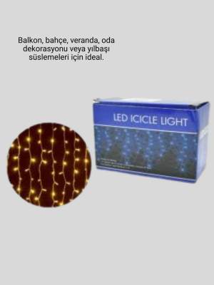 4 Metre Şelale Led Işık Perdesi Dekoratif