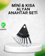 9 Parça Alyan Anahtar Seti Isıl İşlem Görmüş Dayanıklı Çelik - Görsel 5