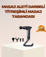 Şarjlı Taşınabilir 3in1 Titreşimli Masaj Aleti Esneme Bantlı - Görsel 5
