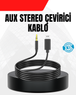 1 Metre Lightning to Aux Çevirici Kablo Stereo Ses Yüksek Kalite - Görsel 5