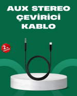 Lightning to 3.5mm Aux Ses Dönüştürücü Kablo 1 Metre Stereo Uyumlu - Görsel 5