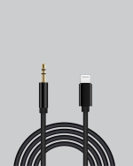 Lightning to 3.5mm Aux Ses Dönüştürücü Kablo 1 Metre Stereo Uyumlu - Görsel 3