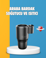 Dijital Ekranlı Akıllı Bardaklık Araç İçi Termal Isıtıcı Soğutucu - Görsel 5