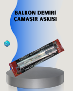 25x60 Balkon Askılığı Kare Demir Uyumlu Hava Dayanıklı Çamaşır Askısı - Görsel 5