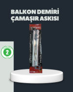 Balkon Demiri Çamaşır Askısı Kare Demirlere Uygun Dayanıklı Tasarım - Görsel 5