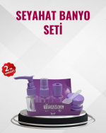 Seyahat Boy Banyo Seti 5’li Mini Şişe ve Krem Kutusu Çantalı - Görsel 5