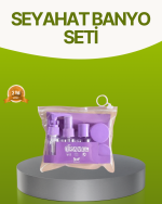 Seyahat Banyo Seti 5 Parça Şeffaf Taşıma Çantalı 30 ml - Görsel 5