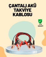 1200 Amper Jumper Kablo 2 Metre Bakır Uçlu Araç Takviye Seti - Görsel 5