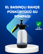 Basınçlı Manuel Köpük Pompası 2L Ayarlanabilir Sprey Başlıklı Temizlik - Görsel 5