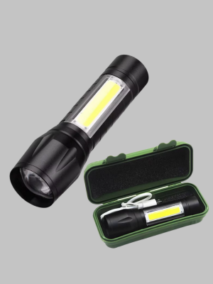 Profesyonel 4 Modlu Şarjlı El Feneri | 1300 mAh Batarya | Cree LED Teknolojisi