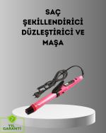2’si 1 Arada Saç Düzleştirici ve Maşa – 5 Isı Seviyesi, Seramik Kaplama, Döner Kablolu Ergonomik Tasarım - Görsel 9