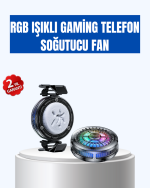 Gaming Telefon Soğutucu RGB Fan Sessiz Çalışma Tüm Modeller Uyumlu - Görsel 10
