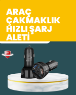 55W Hızlı Şarj Araç Çakmaklık Adaptörü QC 3.0 PD - Görsel 5