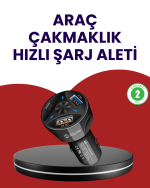 55W PD ve Quick Charge 3.0 Destekli Polygold Araç Şarj Adaptörü - Görsel 5