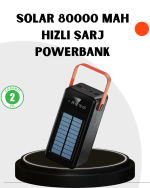 Powerbank Hızlı Şarj Solar Güneş Enerjili Çok Girişli - Görsel 5