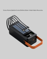 Powerbank Hızlı Şarj Solar Güneş Enerjili Çok Girişli - Görsel 4