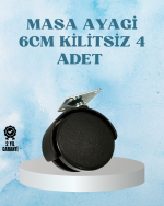 Kilitsiz Mobilya Tekerleği 6 cm 4 Adet Dayanıklı Tasarım - Görsel 5