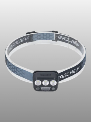 USB Şarjlı LED Kafa Lambası 300 Lümen Güç Göstergeli