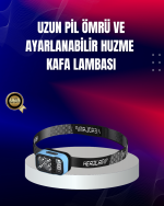 Süper Parlak LED Kafa Feneri 3 Renk 53 Mod Type C Şarjlı - Görsel 5