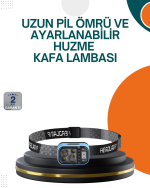 Type C Şarjlı LED Kafa Lambası Güç Göstergeli 53 Modlu - Görsel 5