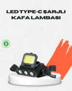 USB Şarjlı Kafa Feneri 800 Lumen Ayarlanabilir COB ve XPE LED - Görsel 5
