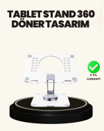 Ayarlanabilir Şeffaf Tablet Standı Kaymaz Silikon Tabanlı - Görsel 5