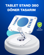 Katlanabilir Tablet Standı Ayarlanabilir Kaymaz Şeffaf Tasarım - Görsel 5