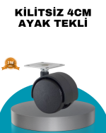 4 cm Kilitsiz Masa Ayağı Tekli Sessiz ve Akıcı Hareket - Görsel 5