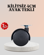 4 cm Çap Kilitsiz Tekerlek Ayağı Tekli Hafif Mobilyalar İçin - Görsel 5