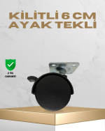 Sehpa ve Masa İçin 6 cm Kilitli Ayak - Görsel 5
