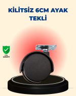 Masa ve Sehpa İçin 6 cm Kilitsiz Ayak Tekli - Görsel 5