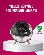 Uzay Temalı Projeksiyonlu Nemlendirici USB Güçlü Gece Lambası - Görsel 5