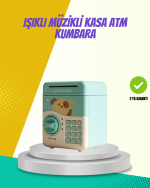 ATM Görünümlü Su Yeşili Otomatik Para Çeken Şifreli Kumbara - Görsel 5