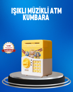 Çocuklar İçin Sarı Elektronik Şifreli Para Biriktirme Kumbarası - Görsel 5