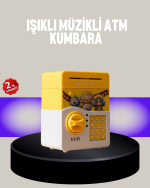 Sarı Şifreli Eğitici Çocuk Kumbarası Otomatik Para Girişli - Görsel 5