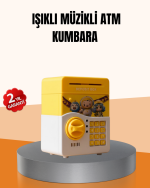 ATM Tasarımlı Sarı Işıklı Sesli Elektronik Kumbara - Görsel 5