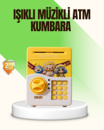 Sarı Elektronik Şifreli ATM Görünümlü Çocuk Kumbarası - Görsel 5