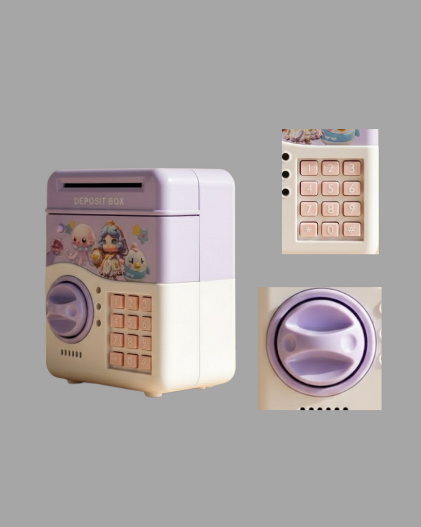 1247948_10-115.png Işıklı Sesli Şifreli Otomatik Para Çeken Kumbara Mor - Görsel 1