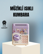 Işıklı Sesli Şifreli Otomatik Para Çeken Kumbara Mor - Görsel 5