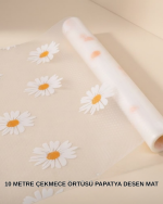 10 Metre Papatya Desenli Kolay Temizlenebilir Çekmece Matı - Görsel 5