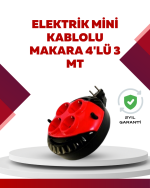 Kırmızı Renk 3 Metre 4’lü Kablolu Priz Makarası - Görsel 5