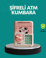 Pembe ATM Kasa Görünümlü Elektronik Şifreli Çocuk Kumbarası - Görsel 5
