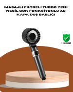 Masaj Fonksiyonlu Filtreli Duş Başlığı Dayanıklı Yapı - Görsel 5