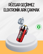 Çok Fonksiyonlu Elektrikli Çakmak El Feneri Özellikli - Görsel 5