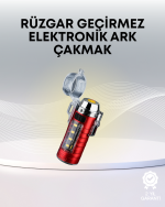 USB Şarjlı Suya Dayanıklı Elektrikli Çakmak - Görsel 5
