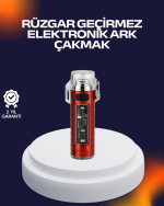 Rüzgar Geçirmez Elektrikli Çakmak Hayatta Kalma Tasarımlı - Görsel 5