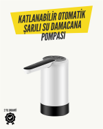 Katlanabilir Şarjlı Damacana Su Pompası Pratik Kullanım - Görsel 5