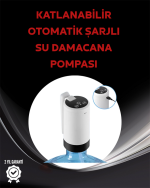 Otomatik Şarjlı Damacana Pompası Ev Ofis Kamp Kullanım - Görsel 5