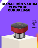 Vakumlu Masaj Aleti Çok Kademeli Emme Isıtmalı Ev Tipi Terapi - Görsel 5