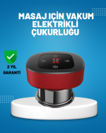 Elektrikli Vakumlu Çukurluk Masaj Aleti Isıtmalı ve Kırmızı Işıklı Terapi Seti - Görsel 5